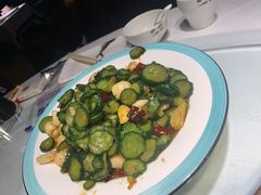 脆瓜炒扇贝丁-小螺号海鲜·地道鲁菜(泉城广场店)