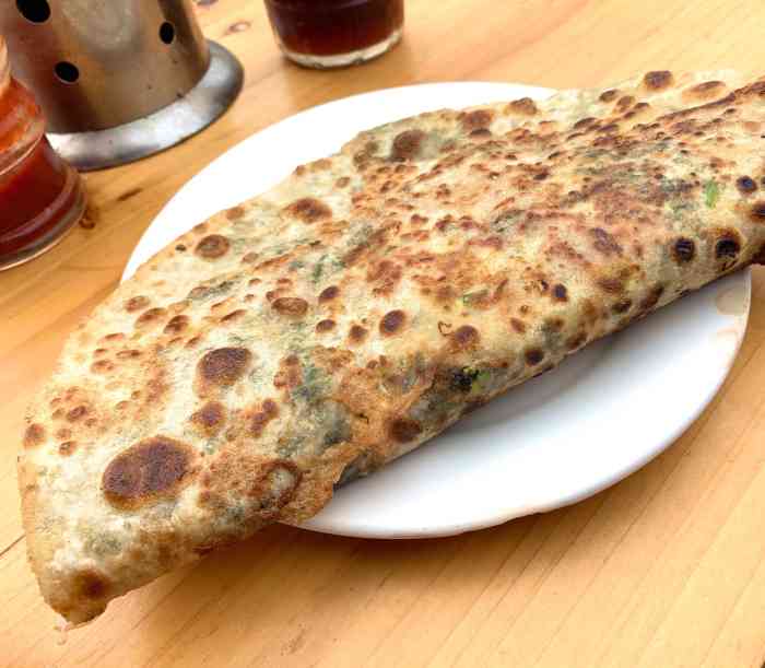 「菜肉麦饼灌蛋」之前吃过几次都很好吃,但这次