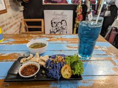 -蝶豆花蓝面条