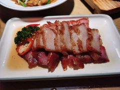 叉烧猪颈肉双拼-粤港湾砂锅粥·宵夜(宝龙店)