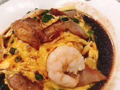 虾仁叉烧双拼滑蛋饭-旺记冰室(九龙中心大厦店)