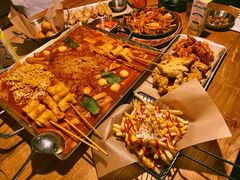 鱼饼火山炒年糕-包装马车·韩国料理·포장마차