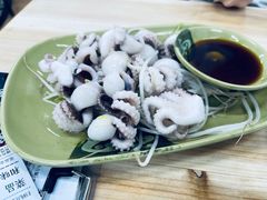 芥末白灼八爪鱼-贞姨美食·老字号海鲜大排档