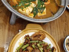 -东来菜馆•手抓海鲜家常菜•海鲜锅贴(鸽子窝店)