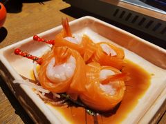 三文鱼荔枝甜虾卷-筱田の食堂·izakaya(淮海中路店)