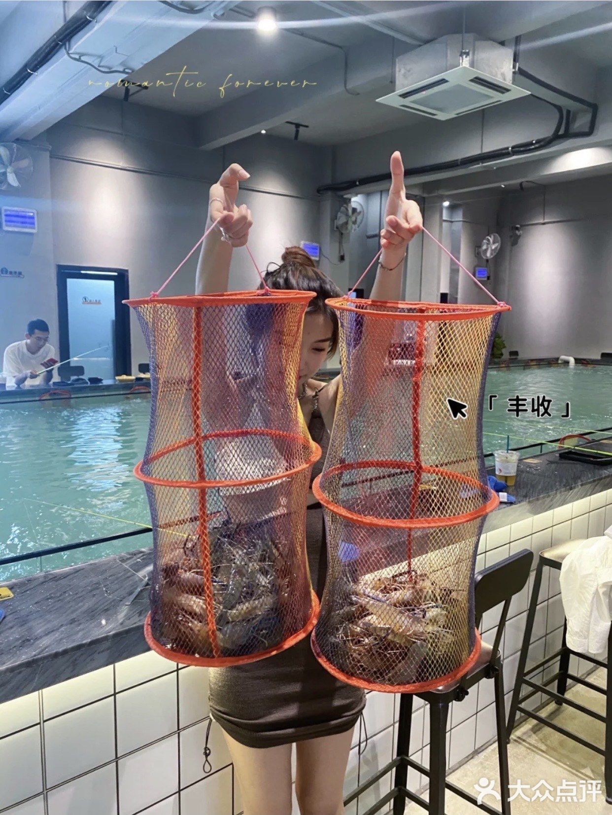 东莞探店｜新手同时钓上2⃣️只虾🦐！！好容易呀
