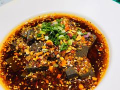 辣子蒜羊血-令氏家外家周秦食府(高新店)