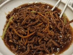 撒子牛肉丝-刘胖子家常菜·蹄花焖藕(中南店)