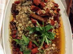蒜爆鱼-杨氏青龙虾·羊蝎子(托乐嘉店)