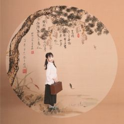 -后宫·古装汉服京剧儿童亲子全家福摄影