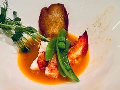 龙虾配豌豆苗和香茅龙虾汁-Jean Georges