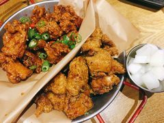 炸鸡翅一半一半-富乐满韩国正宗炸鸡韩国料理(虹泉路店)