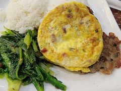 香煎莲藕肉饼蛋脯饭-都城快餐(中山三店)