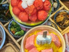 -明洞阿姨·韩式酱蟹烤肉·创意料理(三元桥店)