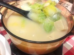 鸡汤豆腐煮青菜-西贝(东城万达广场店)