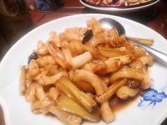 葱烧蹄筋-青岛美食鲁菜大酒店