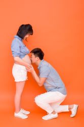 点击看大图 -十孕纪高端孕妇亲子摄影