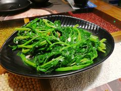 蒜蓉空心菜-潮十三潮汕砂锅粥(高新四路大都荟店)