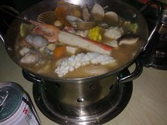沙茶海鲜锅,一般般-张妈台式锅烧(深大店)