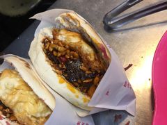 -清真马乐贝腊牛肉蛋黄菜夹馍(马蓉洒金桥店)
