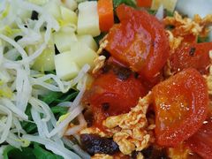 西红柿鸡蛋面-手擀菠菜面(西康路店)