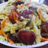 懒人下厨之减肥可吃香肠炒菜。