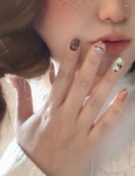 -复古绿·少女主题美甲美睫
