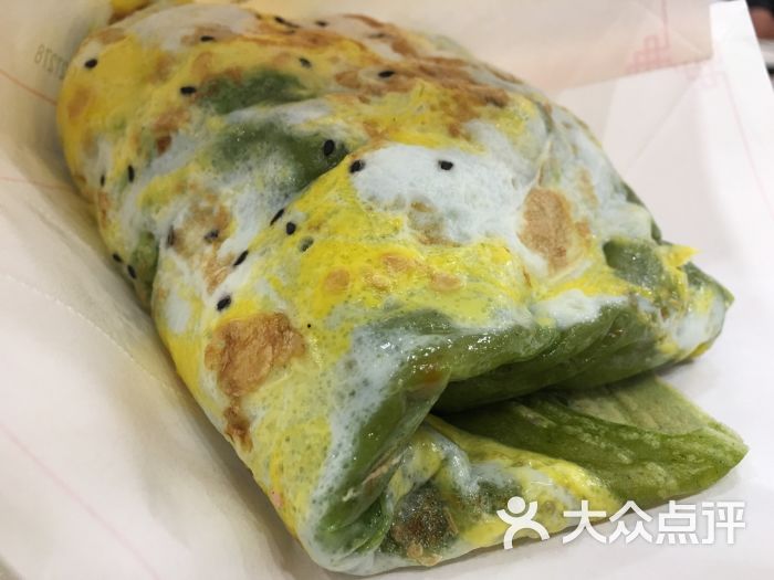 如今煎饼果子菠菜面煎饼果子图片 第6张