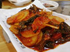 干辣椒炒土豆片-故乡家韩国料理(丹东街店)