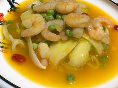 -东来菜馆•手抓海鲜家常菜•海鲜锅贴(鸽子窝店)