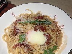 牛肝菌蘑菇奶油意大利面配温泉蛋-卡朋西餐(悦汇城店)