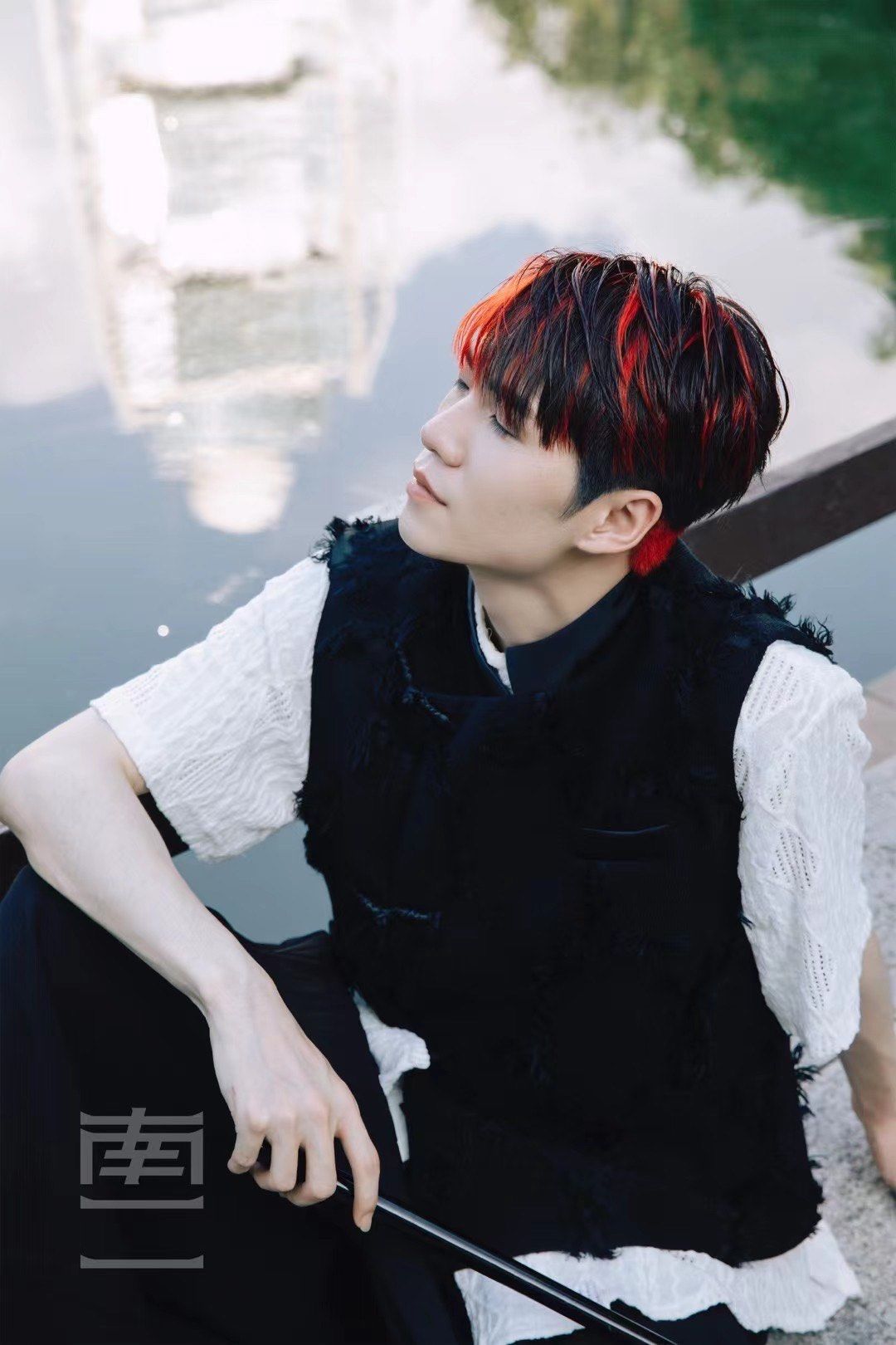 挑染发色推荐/橘红色