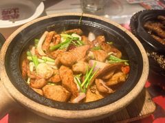啫啫猪颈肉-恭喜上堓砂锅焗·海鲜大排档(闵行龙湖店)