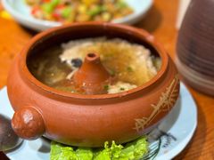汽锅菌子肉饼-老滇山寨•云南特色菜•地方菜•民族风情歌舞表演(经开区店)