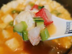 石锅蟹黄豆腐-百姓渔村(平阳路店)