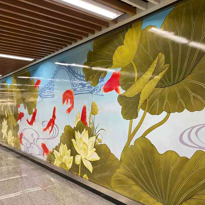 洒金桥(地铁站)-"来到这个地铁站,是因为参加一日游散团的时.