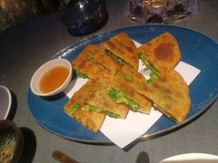 韭菜鸡蛋饼-锦府园·新台州菜(合生汇店)