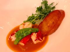 龙虾配豌豆苗和香茅龙虾汁-Jean Georges