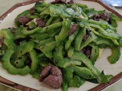 凉瓜炒牛肉-区海鸡场饭店(石壁店)