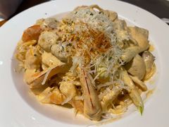 芝士蘑菇鲜虾意大利面-BE BRIGHT KITCHEN(正佳广场店)