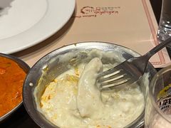 白咖喱无骨鸡块配腰果酱-克比叔叔印度餐厅Kebabs on the Grille(人民广场店)