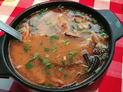 蘑菇汤莜面鱼鱼-西贝(吴江路湟普汇店)