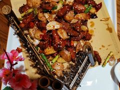 -东来菜馆•手抓海鲜家常菜•海鲜锅贴(鸽子窝店)