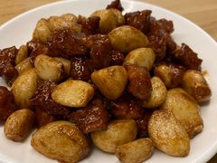 黑蒜子牛肉粒-陈傻子餐厅(世纪都会店)