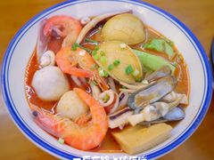 豪华鲍鱼沙茶面-老闽味姜母鸭·煎蟹闽菜餐厅(曾厝垵地标店)
