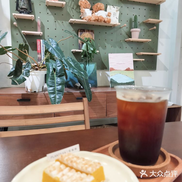 绿植环绕的咖啡馆