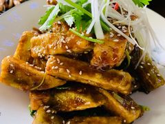 拉丝香醋茄子-五谷粮煎饼卷大葱(景星店)