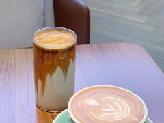 红豆沙拿铁-Line 咖啡(石厦花园店)