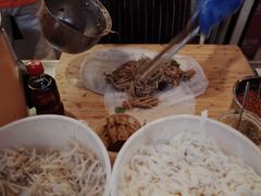 素卷馍加把子肉加卤蛋加花干-安徽阜阳卷馍(西单店)