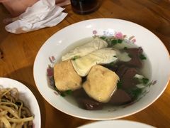 面结血汤加油豆腐-仓桥面结店